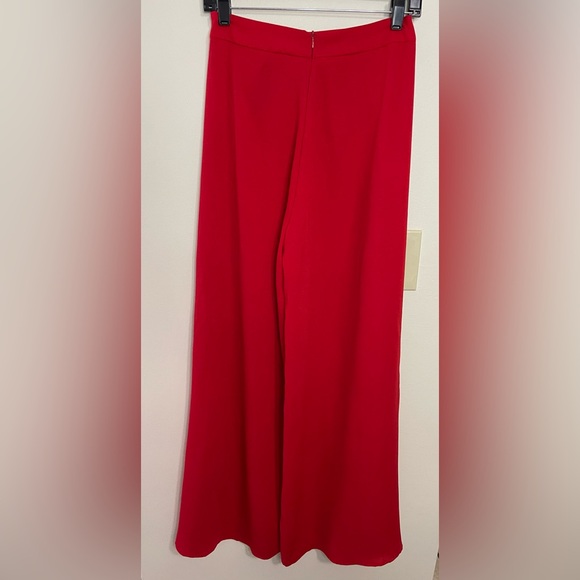 Lulus Women’s High Waisted Trousers Wide Leg Tulip Pant Red Size Small. NWT - Picture 16 of 17